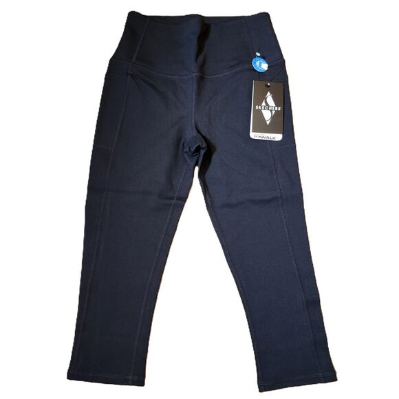 Skechers Go Walk Go Flex Leggings – Women’s Small, Black, Midcalf, NWT - Picture 2 of 7